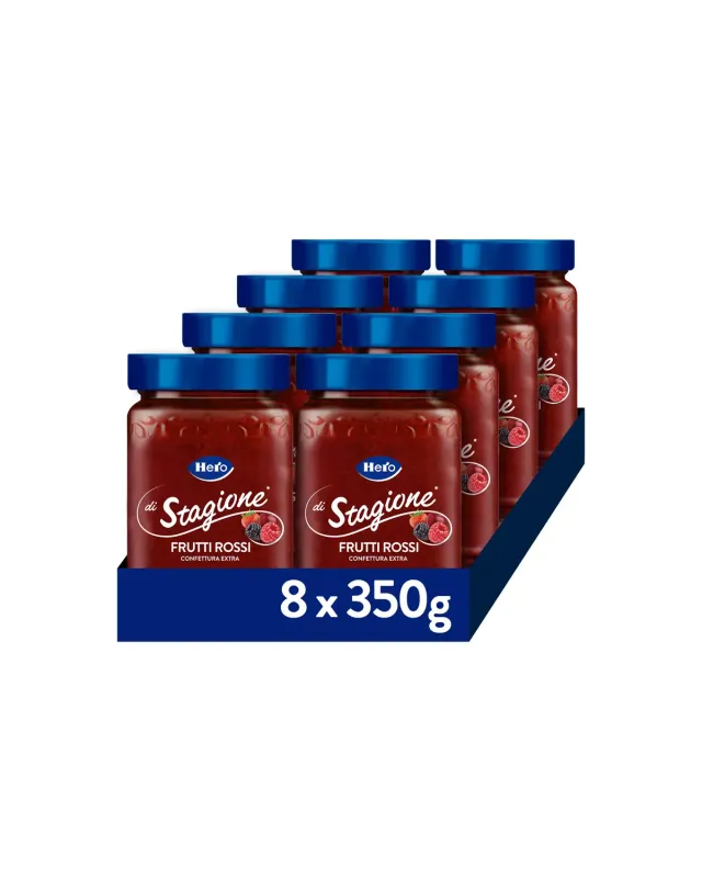 Hero Light di Stagione confettura frutti rossi 8x350g senza glutine