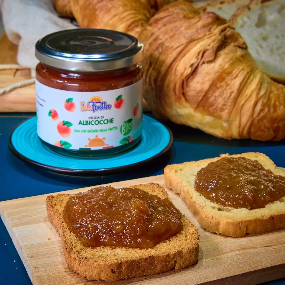 SoloFrutta Delizia Albicocche Bio confettura zucchero d'uva