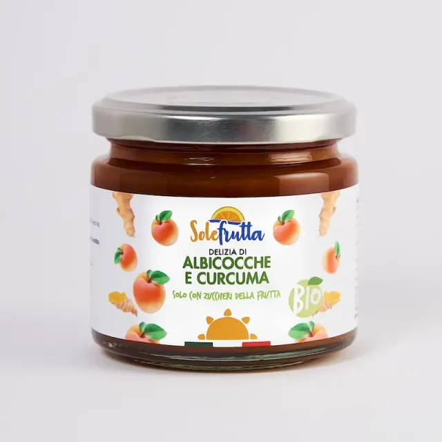 SoloFrutta Delizia Bio Albicocche Curcuma confettura bio