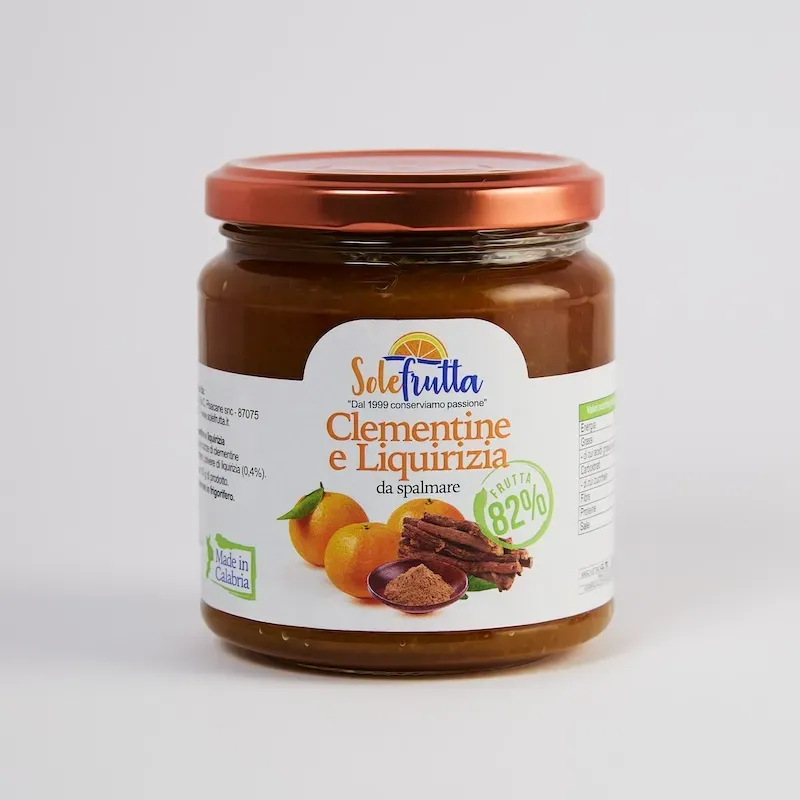 SoloFrutta Marmellata di Clementine e Liquirizia aromatica