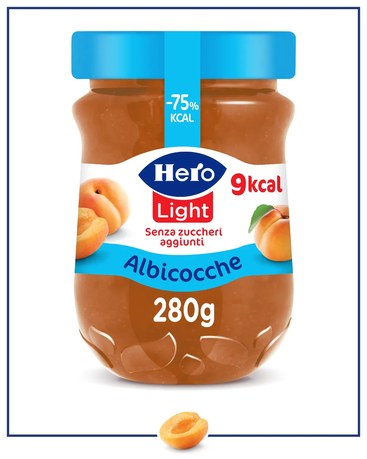 Hero Light Albicocca confettura 8x280g senza zuccheri aggiunti