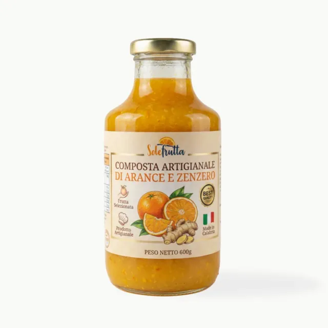 SoloFrutta Arance e Zenzero conserva 600g agrumata