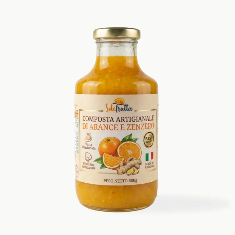 SoloFrutta Arance e Zenzero conserva 600g agrumata