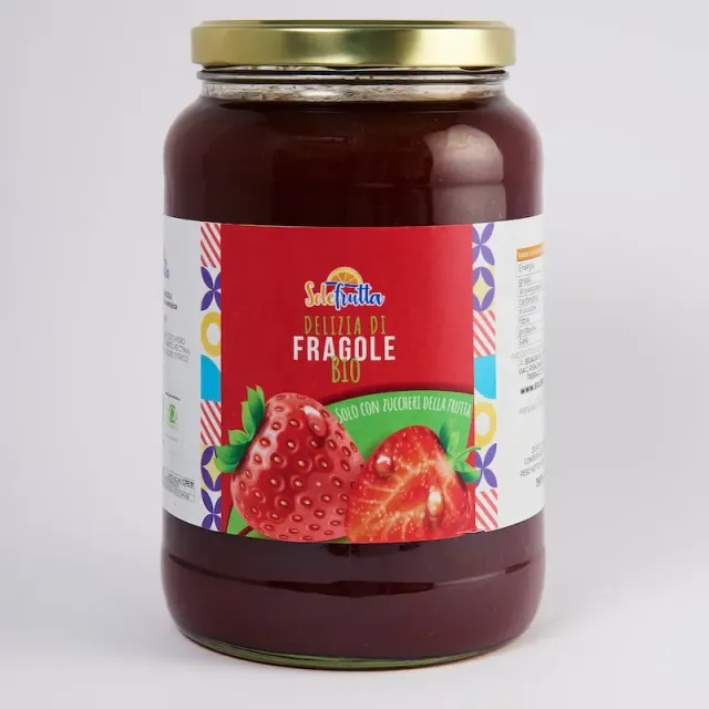 SoloFrutta Fragole Bio confettura 1,9kg zucchero uva