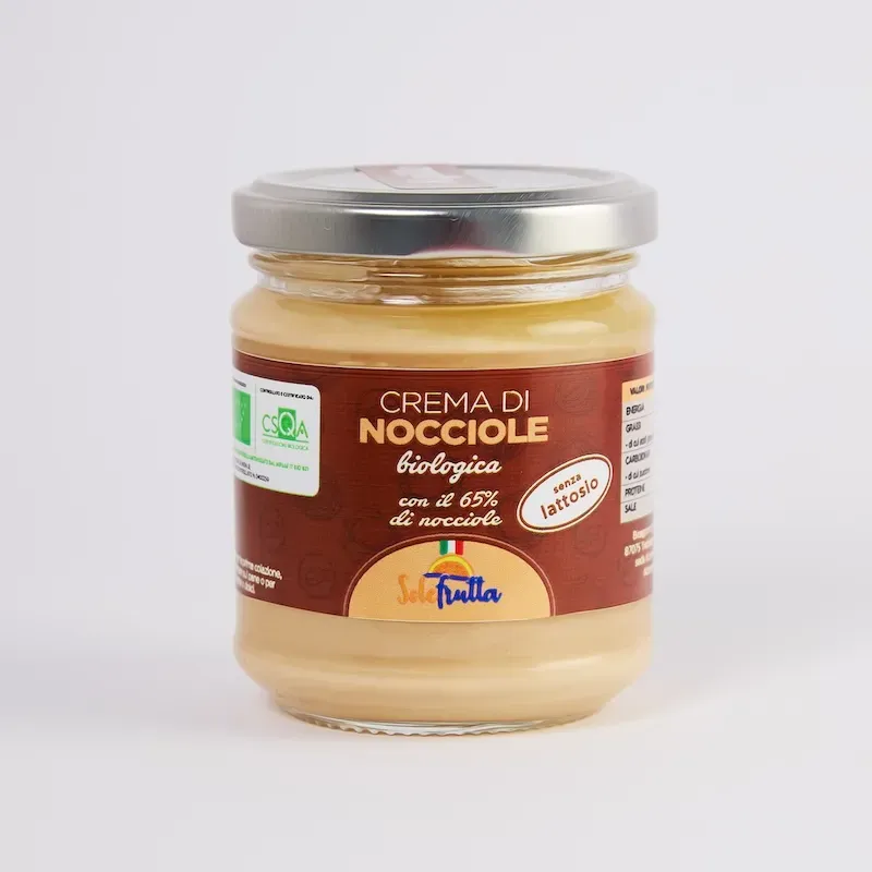 SoloFrutta Crema Nocciole Bio Vegana Senza Latte
