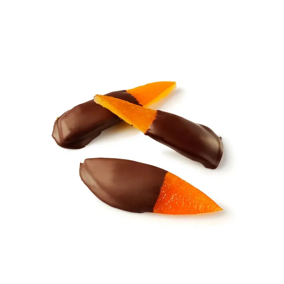 Stringhetto Scorze di Arancia con Fondente 72% cioccolato