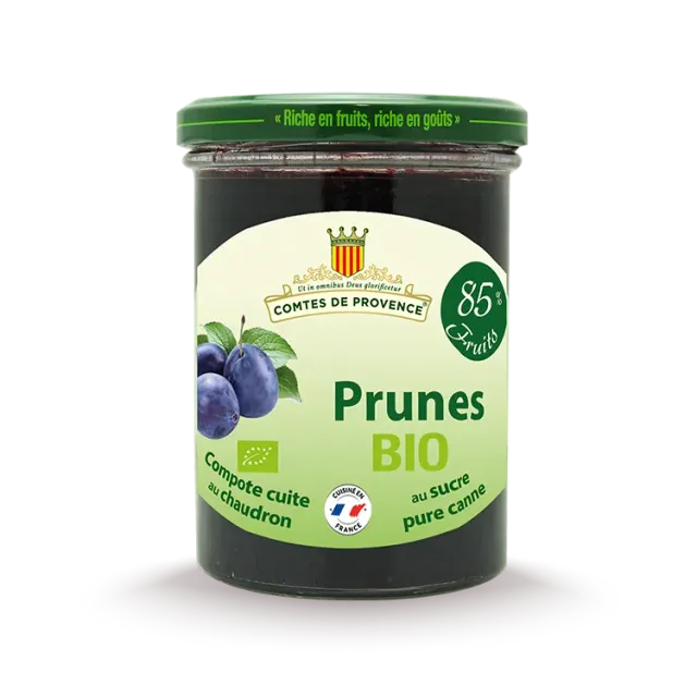 Les Comtes de Provence composta prugne bio vasetto