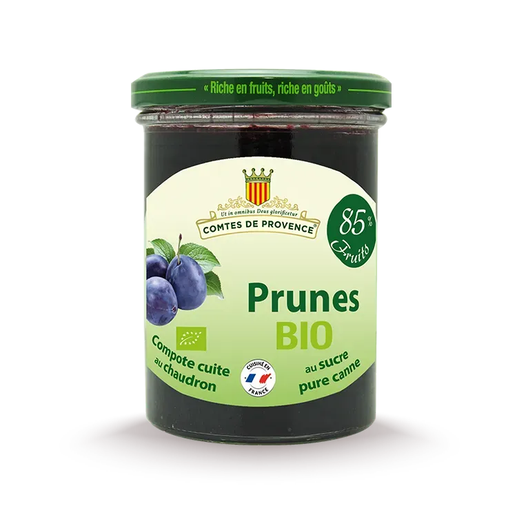 Les Comtes de Provence composta prugne bio vasetto